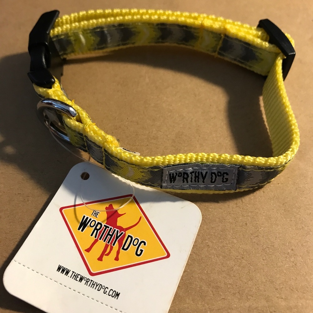 Dog Collar, yellow, small dog